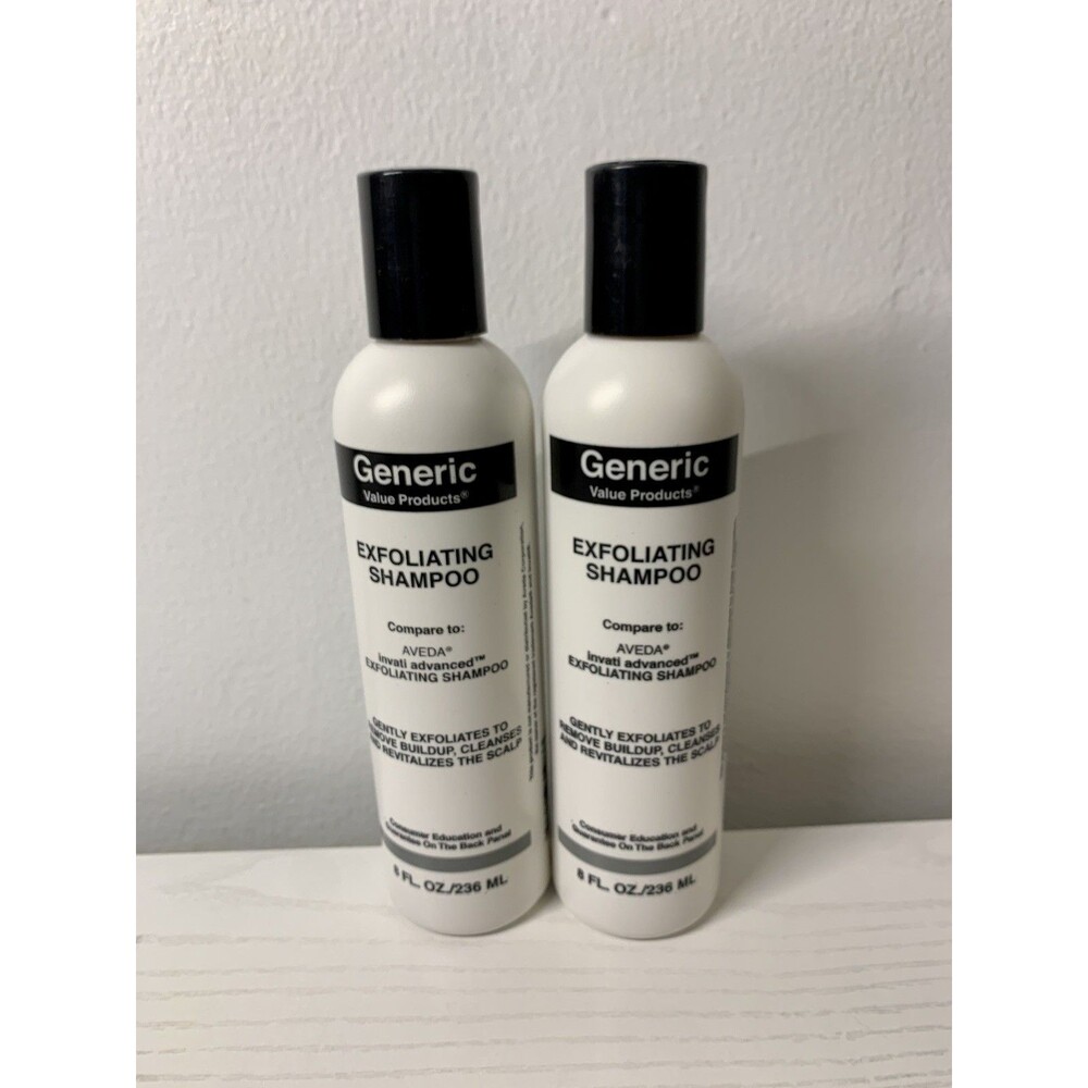 2X Generic Value Products GVP Exfoliating Shampoo 8oz Aveda Invati Advanced NEW